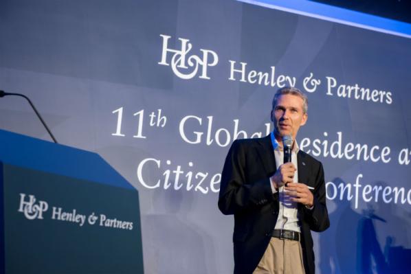 14-16 November 2017, Hong Kong. 11th Global Residence and Citizenship Conference. Christian Kälin addresses the conference