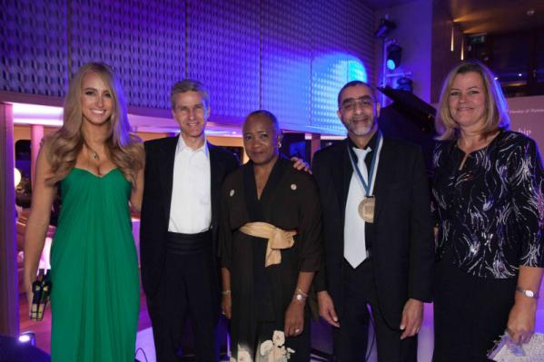 9-11 November, 2016.10th Global Residence and Citizenship Conference, London. From left – Katie Fielder, Christian Kälin, Barbara Hendricks, Dr. Imtiaz Sooliman, and Kelly T. Clements, Deputy